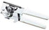 Portable Can Opener, Features an Ergonimic Handle for Optimal Comfort, and Built-in Bottle Opener for a 2-in-1 Tool, Durable Cutting Wheel, White...