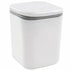 0.5 Gallon Tiny Countertop Trash Can, Mini Desktop Garbage Can with Push-Button, White...