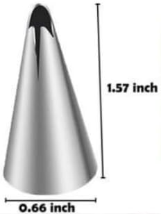 Silver Pleated Skirt Piping Nozzles Set, Stainless Steel Russian Nozzles Tips Piping Set for Pastry Fondant, Cake Decorating Supplies Baking Tools...