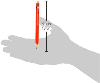 Koh-I-Noor 2mm Diameter Short Mechanical Clutch Lead Holder Pencil - Red...