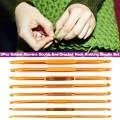 Oumefar Golden Double Ended Crochet Kit Alumina Crochet Knitting Needle Kit...