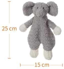 Apricot Lamb Stuffed Animals Security Blanket Gray Elephant Infant Nursery Character Blanket Luxury Snuggler Plush(Gray Elephant, 10 Inches)...