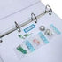 2 Panels by KIT XCHANGE Hanger Binder Storage System Planner Beads Scrapbooking Hook Loop...