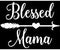 Blessed Mama White Decal Vinyl Sticker|Cars Trucks Vans Walls Laptop| White |5.5 x 4 in|LLI496...