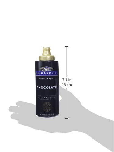 Ghirardelli Chocolate Sauce, Black Label (16oz Squeeze bottle)...