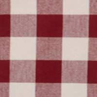 Buffalo Check Red and Buttermilk 72" x 15.5" Lined Cotton Valance by Raghu...