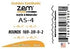 ZEM Brush Golden Synthetic Small Detail Round Artist Brush Set Sizes 10/0, 3/0, 0, 2...