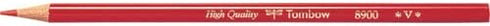 Tombow 8900-V Red Pencil, 8900V, Round Shaft, Vermilion Color, 1 Dozen...