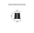 FENCE & DECK RITE Baluster connectors for ¾” OD Metal balusters. Black Polypropylene. (50)...