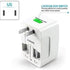 Worldwide Portable Universal Power Adapter, Plug Converter All in One International Out of Country Travel Wall Charger Plug for Wall Plug Input in...