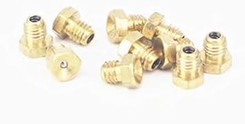 20Pcs Gold Metric Male Thread Flush Straight Grease Nipple Fitting for Machine Tool Accessory greaseing Fittings(M6x1mm),Pipe Fittings,Tools and H...