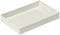 Elegance System Embossed Design Organizer Tray #3 Desktop Vanity Drawer Jewelry Stationery Make-up Storage Bin Dressing Table Organizing Box, Whit...