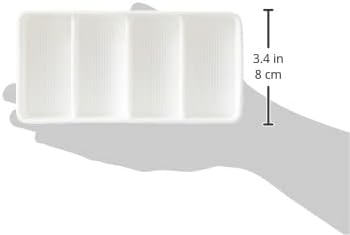 iDesign The Sarah Tanno Collection 4 Slot Silicone Cosmetic Drawer Organizer, White...