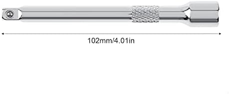 OriGlam 1/4" Drive Extension Socket Wrench Extension, 4-Inch Ratchet Extender Chromed Steel, 1/4 Inch Drive Drive Socket Extension...