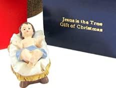 Westmon Works Baby Jesus Figurine with Manger Small Nativity Statue in a Box, 2 Inch...