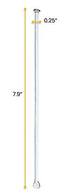 EISCO 10PK Glass Stirring Rods, 7.9" - Spade & Button Ends, 6mm Diameter - Excellent for Laboratory or Home Use - Borosilicate 3.3 Glass...