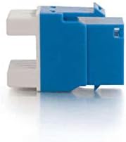 C2G 03796 Cat5e RJ45 Unshielded Keystone Jack, Blue...