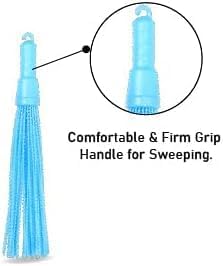 Plastic Broom Medium Floor Broom Bathroom Cleaning & Home Floor Cleaning Kharata Jadu for Scrubbing in Bathroom| Hard Bristle Broom (1, Plastic Br...