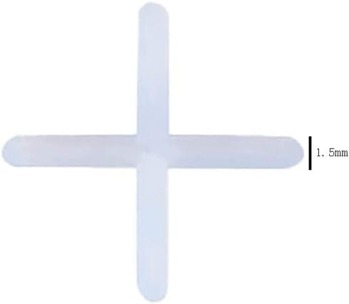 500 Pieces Tile Spacers Tiles Leveler Spacers Tile Levelers Wall Floor Cross Spacers Tile Separators for Ceramic Tile and Stone Installation (1.5m...