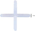 500 Pieces Tile Spacers Tiles Leveler Spacers Tile Levelers Wall Floor Cross Spacers Tile Separators for Ceramic Tile and Stone Installation (1.5m...