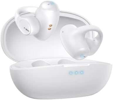 Aimzone Clip-on Wireless Earbuds, Open Ear Wireless Headphones, Earbud & in-Ear Headphones, Wireless Sport Ear Buds, BT 5.3, Clip-on Earphones, iO...