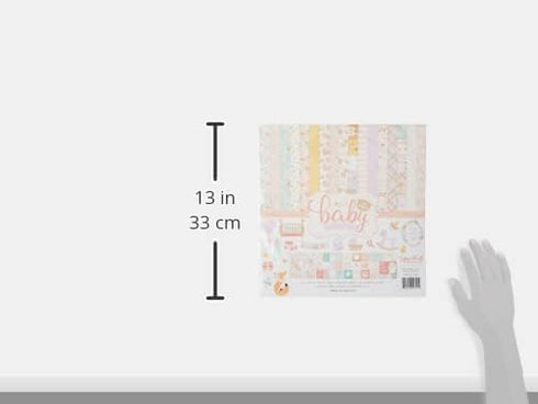 ECHO PARK PAPER COMPANY Echo Park Collection Kit 12"X12"-Hello Baby Girl, Pink, Teal, Yellow, Purple, Orange 12 Count...