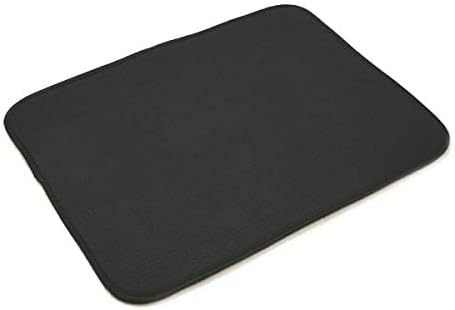 Norpro 16 By 18-inch Microfiber Countertop Dish Drying Mat / Pad, Black (16 By 18-inch (Pack of 2), Black)...