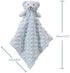 CREVENT Cozy Plush Baby Security Blanket Loveys for Baby Boys, Minky Dot Front + Sherpa Backing with Animal Face (Blue Bear)...