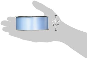 Double Face Satin Ribbon, 50 Yards, Light Blue...