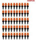 50pcs Garden Irrigation Micro Flow Dripper Head, Micro Spray Adjustable Flow Irrigation Drippers, Sprinklers Emitter System Adjustable Micro Drip ...