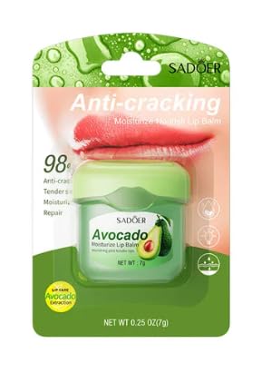 Avocado Lip Balm Care Natural Plan Anti Cracking 5 Moisturizing Snail Matcha Sakura Seaweed Sleeping Face Mask Skincare...