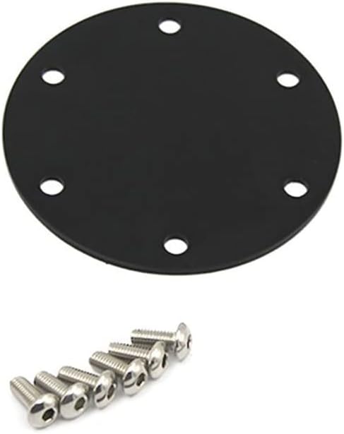 Car Steering Wheel Horn Cover,6-Bolts Universal Steering Wheel Horn Plate Round Steering Wheel Horn Cover,Black...