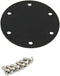 Car Steering Wheel Horn Cover,6-Bolts Universal Steering Wheel Horn Plate Round Steering Wheel Horn Cover,Black...