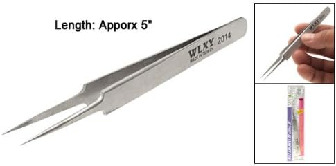 uxcell Pointy Straight Tip Watchmakers Tweezers for Crafting Repairing...