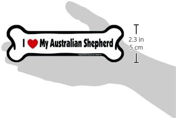 Imagine This Company I Love My Breed Bone Shaped Pet Magnet; Removable Magnets for Cars, Fridges, Lockers & More, Stylish Pet Inspired Car Accesso...