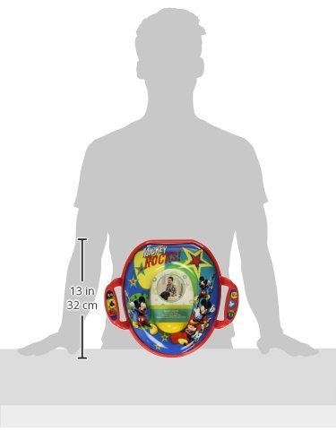 The First Years Disney Mickey Mouse Soft Potty Seat - Cushioned Toddler Toilet Seat Attachment - Toddler Potty Training Toilet Seat with Handles -...