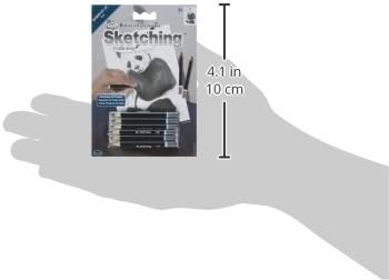 Royal Brush SKMIN-107 Sketching Made Easy Mini Panda Kit, 5'' by 7'', Blue...