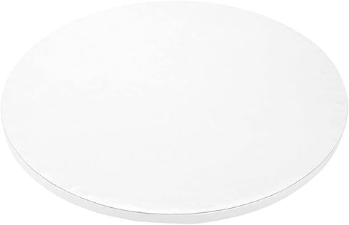 Restaurantware Pastry Tek 12 Inch Cake Board 1 Durable Cake Drum - Round Covered Edges White Paper Cake Base Disposable For Birthdays Weddings Or ...