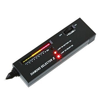 Diamond Tester,High Accuracy Jewelry Diamond Tester Professional Diamond Tester Pen Jeweler Tool for Novice and Expert - Diamond Selector II 9V Ba...