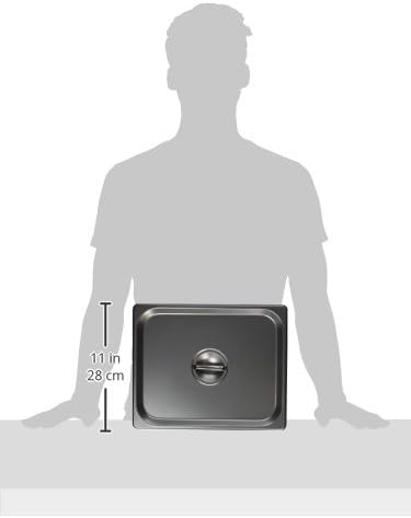 Winco SPSCH 44198 Size Solid Cover,Stainless Steel,Medium...