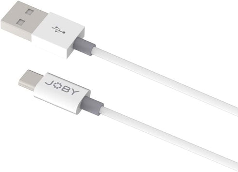 JOBY USB-A to USB-C Charging and Sync Cable, 1.2m Length, White, USB Cable, USB C Cable, Type-C Cable, USB C Port Compatible...