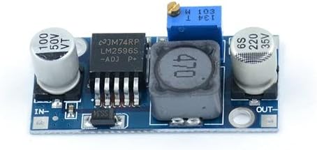 6 Pack LM2596 DC-DC Buck Converter, QEBIDUM LM2596S Adjustable DC to DC Step Down Module DIP SMD Reduced Voltage Stabilizer Input 3.0-40V Output 1...