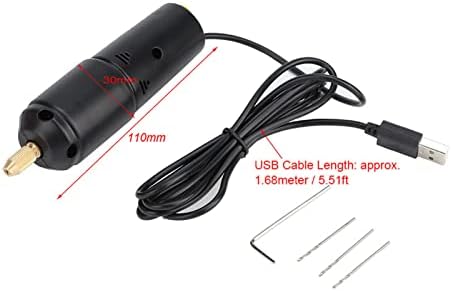 Pin Vise Hand Drill, for Jewelry Making, Manual Craft Electric micro Drill Sharp HSS Micro Mini Drill Bits Set, Precision Small Hand Drill For, Ro...