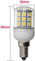 2X E14 LED 3W Equivalent 30W Incandescent Lights Bulb, DC 12V-24V Corn led Lights Bulb Warm White 3000K 30 SMD 5050...