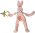 Bunnies By The Bay "Blossom" Bunny Silly Buddy - Animal Pacifier Holder Plush Toy with Velcro Loop Attachment - 10" (25cm) Size...