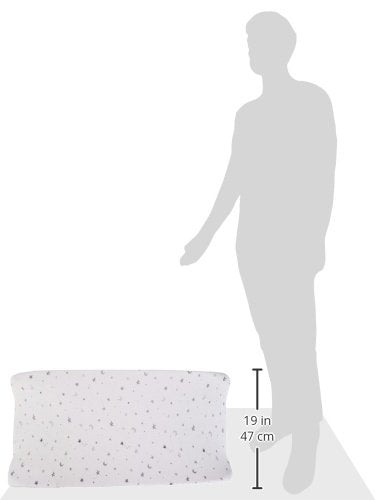 American Baby Company 2 Pack Printed 100% Cotton Knit Fitted Contoured Changing Table Pad Cover - Compatible with Mika Micky Bassinet, Gray Stars ...