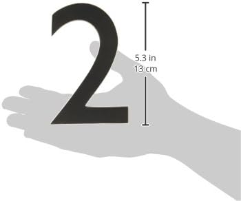 Architectural Mailboxes 3585DC-2 Brass 5-Inch Floating House Number 2, Dark Aged Copper...