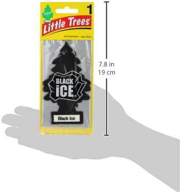 Little Trees - MTR0004 Hanging Car and Home Air Freshener, Black Ice, 1...