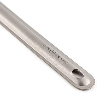 Core Element Pure Titanium 8.5" Long Handle Spork Outdoor Ultralight Bushcraft Campfire Flatware for Camping Backpacking Great for Freeze-dried me...