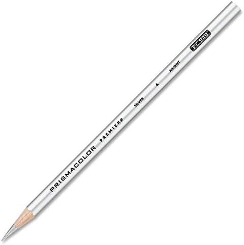 Prismacolor Premier Colored Pencil, Silver (PC 949), 12 Count (Pack of 1)...